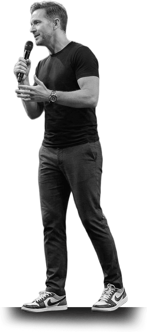 A leader speaking to an audience